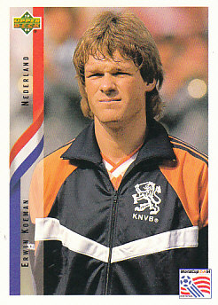 Erwin Koeman Netherlands Upper Deck World Cup 1994 Eng/Ger #140